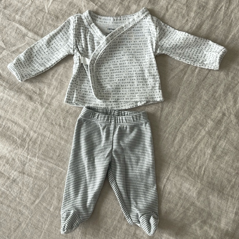 NB✨Carter’s Gender Neutral Outfit (2 pc)